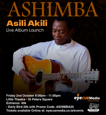 Ashimba 'Asili Akili' Live Album Launch Poster